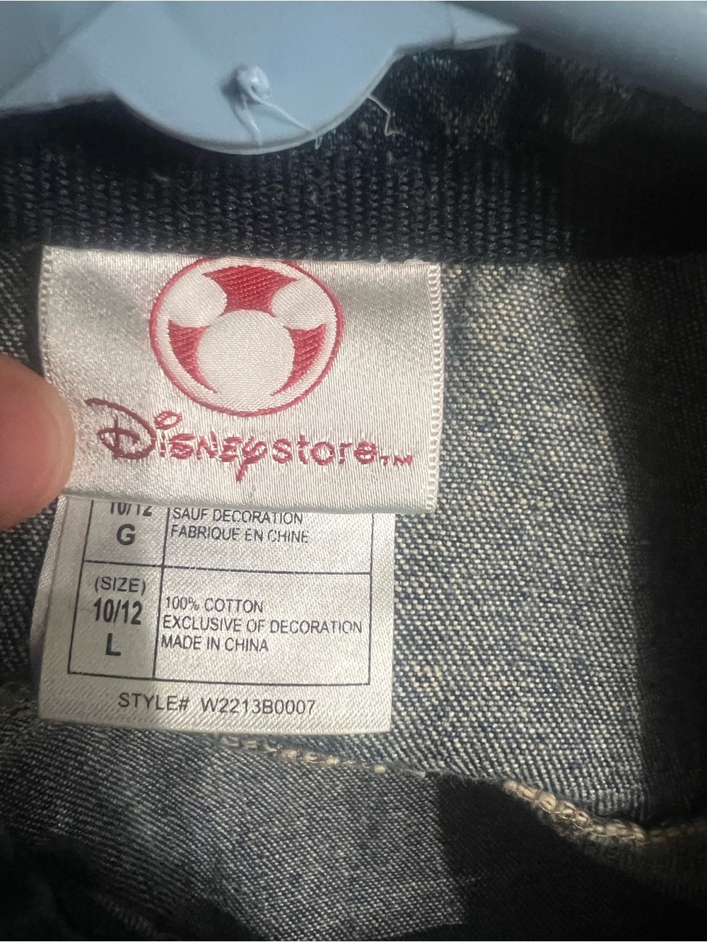 Disney Blue Denim Jean Jacket with Incredibles Patch - Picture 4 of 4
